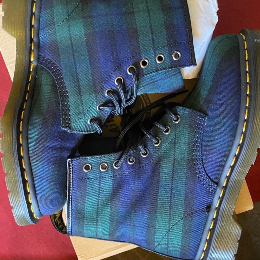 Dr. Martens plaid boots size 8
